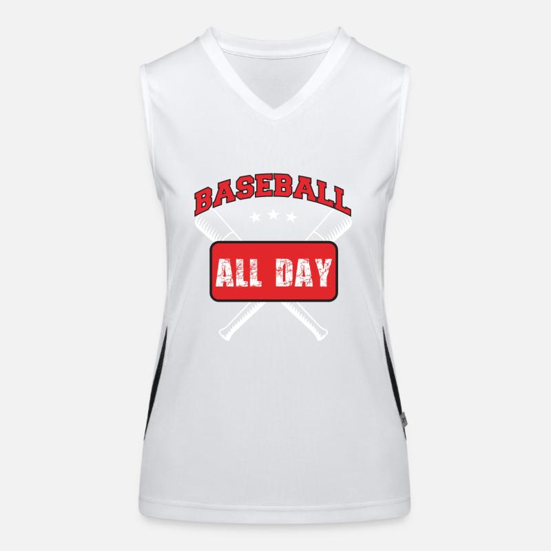 Baseball All Day Women's Functional Contrast Tank Top