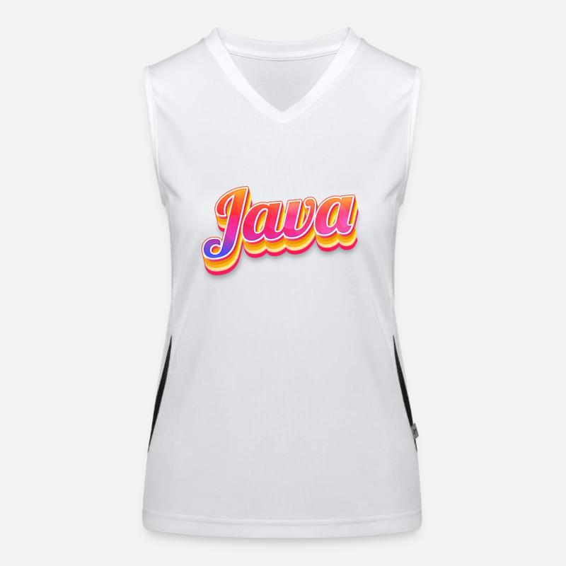 Vintage Indonesien Urlaubsreise Asien Java Funktionelles Kontrast-Tank Top für Frauen