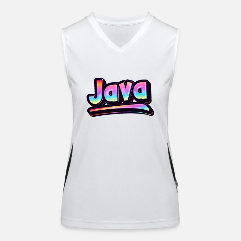 Vintage Indonesia Holiday Asia Java Women's Functional Contrast Tank Top