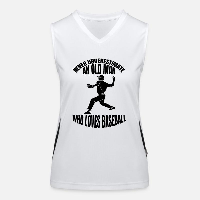 Baseball Gift Baseball Game Baseball Lovers Women's Functional Contrast Tank Top