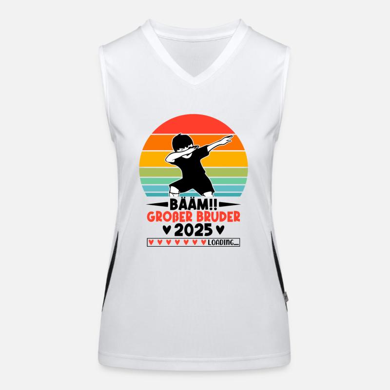 Bääm Großer Bruder Funny Brother 2025 Gift Funktionelles Kontrast-Tank Top für Frauen