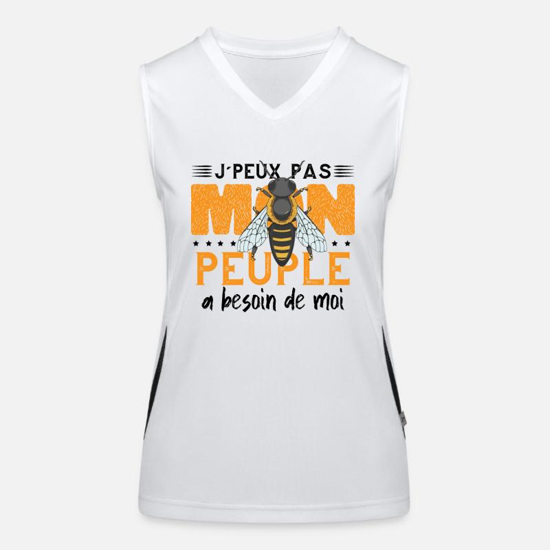 Mon Peuple Besoin De Moi Débardeur respirant contrasté Femme