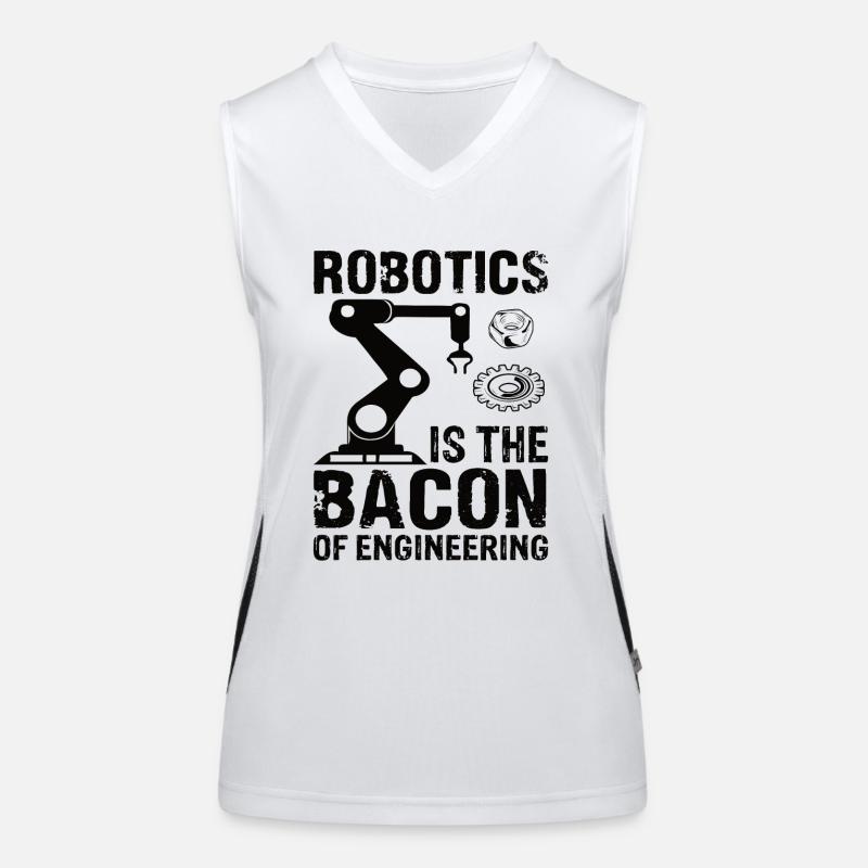 Robot Programmer Automation Technician Women's Functional Contrast Tank Top