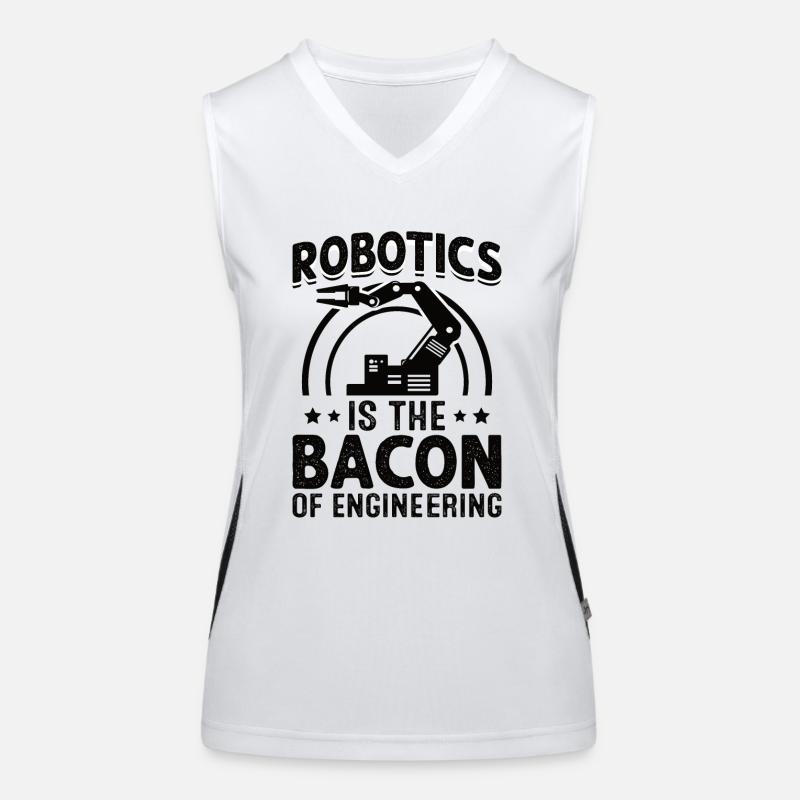 Robot Programmer Automation Technician Women's Functional Contrast Tank Top