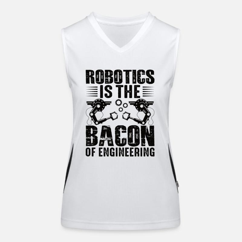 Robot Programmer Automation Technician Women's Functional Contrast Tank Top