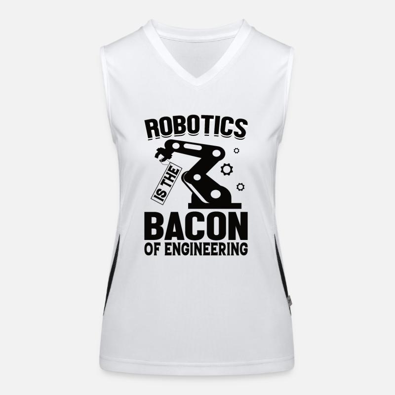 Robot Programmer Automation Technician Women's Functional Contrast Tank Top