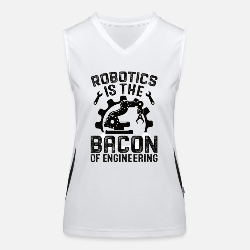Robot Programmer Automation Technician Women's Functional Contrast Tank Top