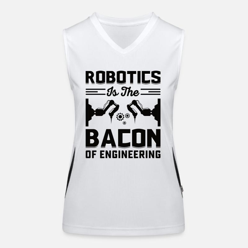 Robot Programmer Automation Technician Women's Functional Contrast Tank Top