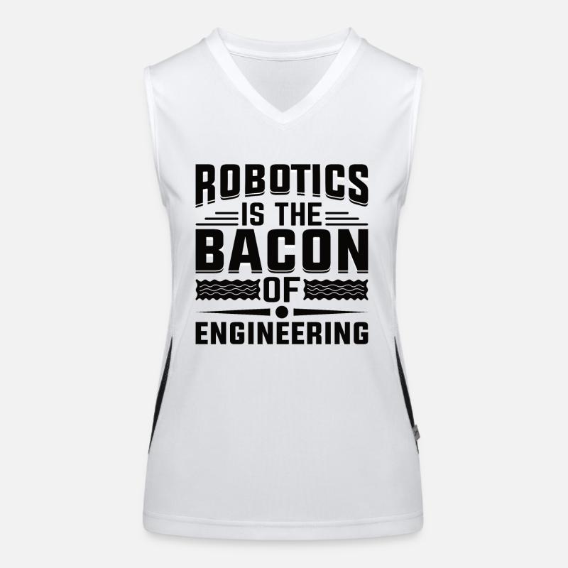Programmeur de robots Technicien en automatisation Débardeur respirant contrasté Femme
