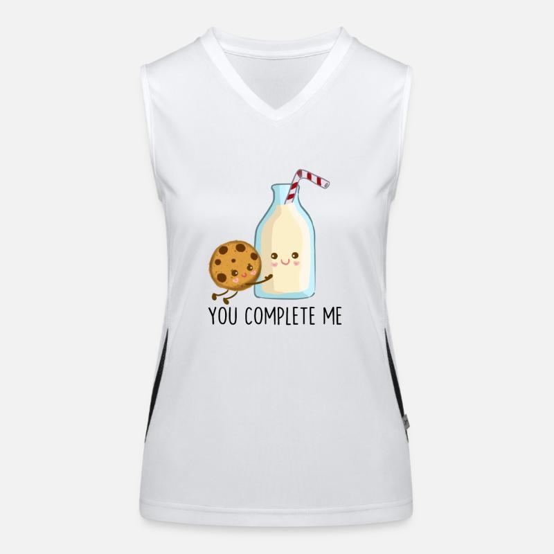 Tu me complétes Débardeur respirant contrasté Femme