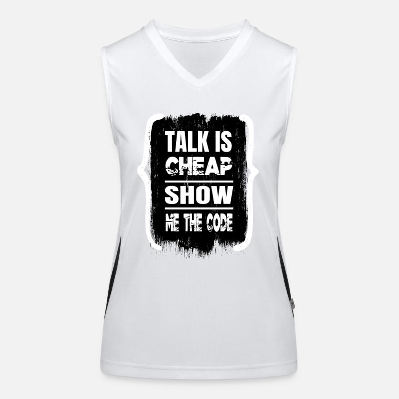 Father Geek College Student Computers Programming Women's Functional Contrast Tank Top