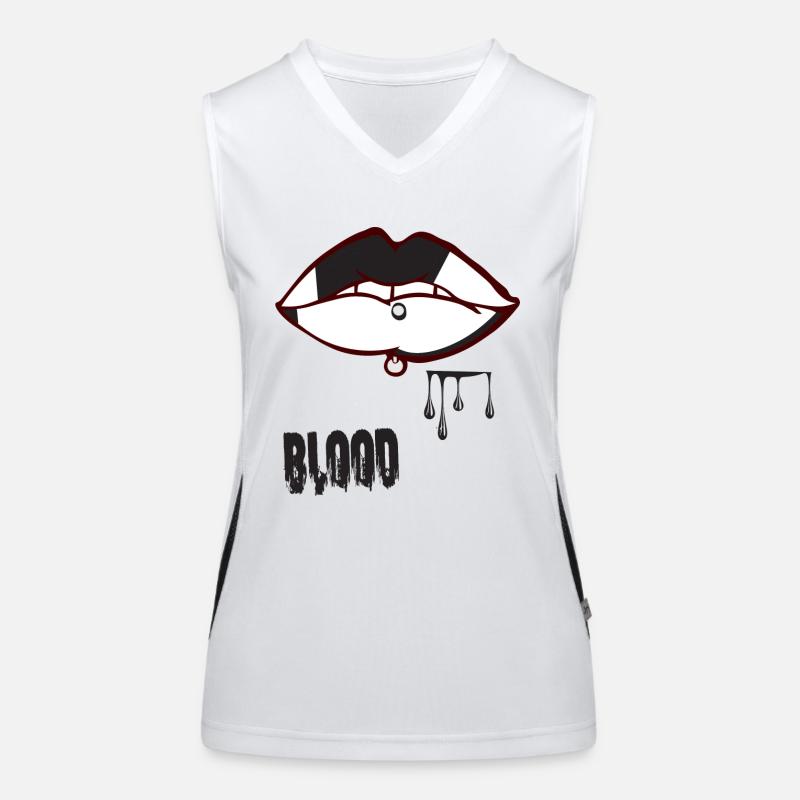 piercing & blood Women's Functional Contrast Tank Top