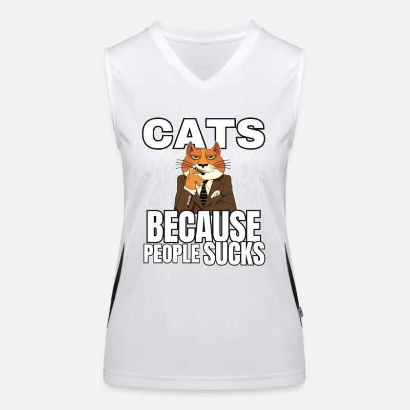 Katzen Katze Katzenshirt Katze Geschenkidee kitten Funktionelles Kontrast-Tank Top für Frauen
