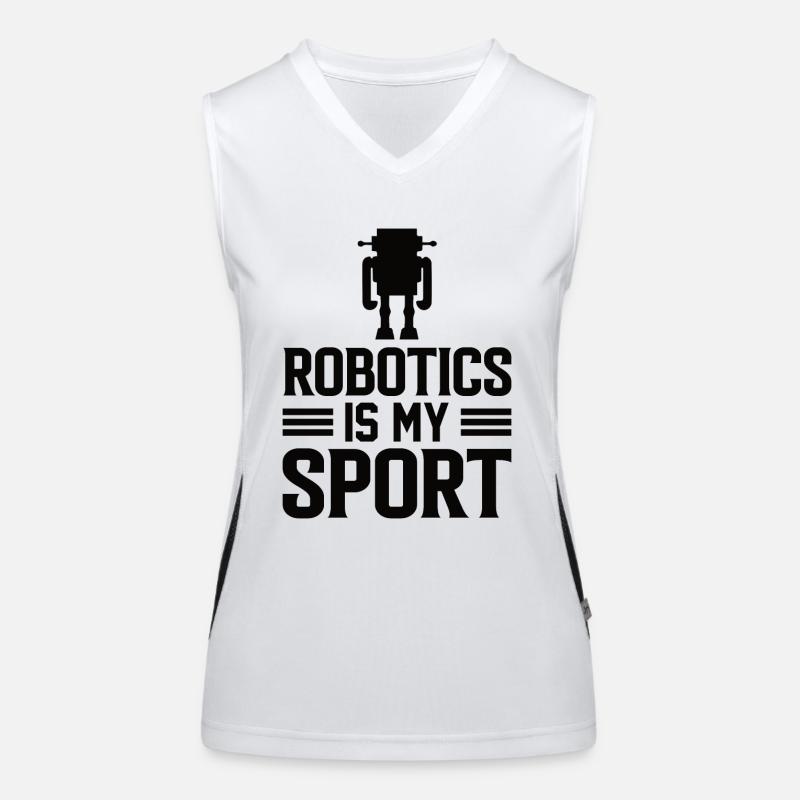 Robot Programmer Automation Technician Women's Functional Contrast Tank Top