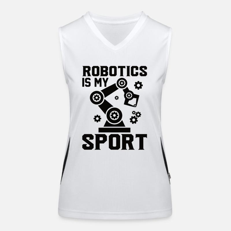Robot Programmer Automation Technician Women's Functional Contrast Tank Top