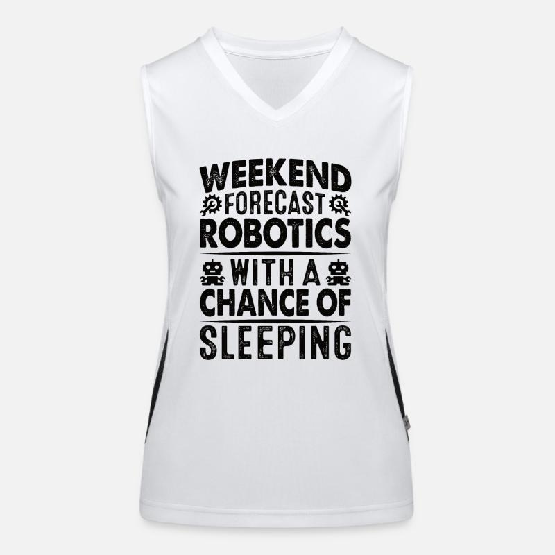 Robot Programmer Automation Technician Women's Functional Contrast Tank Top