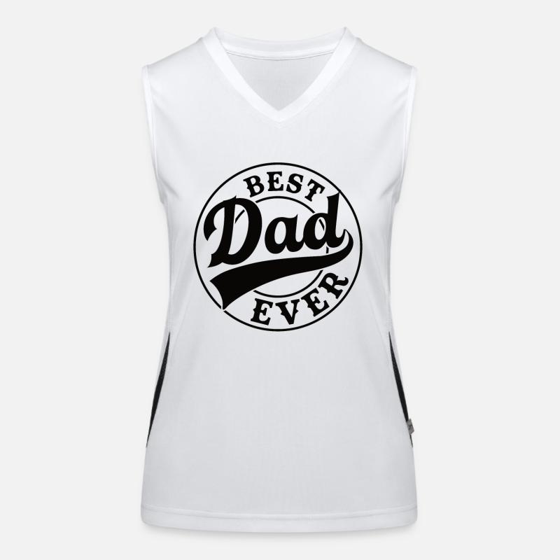 Welt bester Papa Vater Paare Paar Eltern Dad daddy Funktionelles Kontrast-Tank Top für Frauen