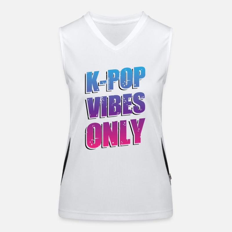 Nur K-Pop-Vibes Funktionelles Kontrast-Tank Top für Frauen