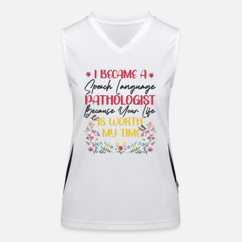Speech Therapist Therapy Assistant Women's Functional Contrast Tank Top