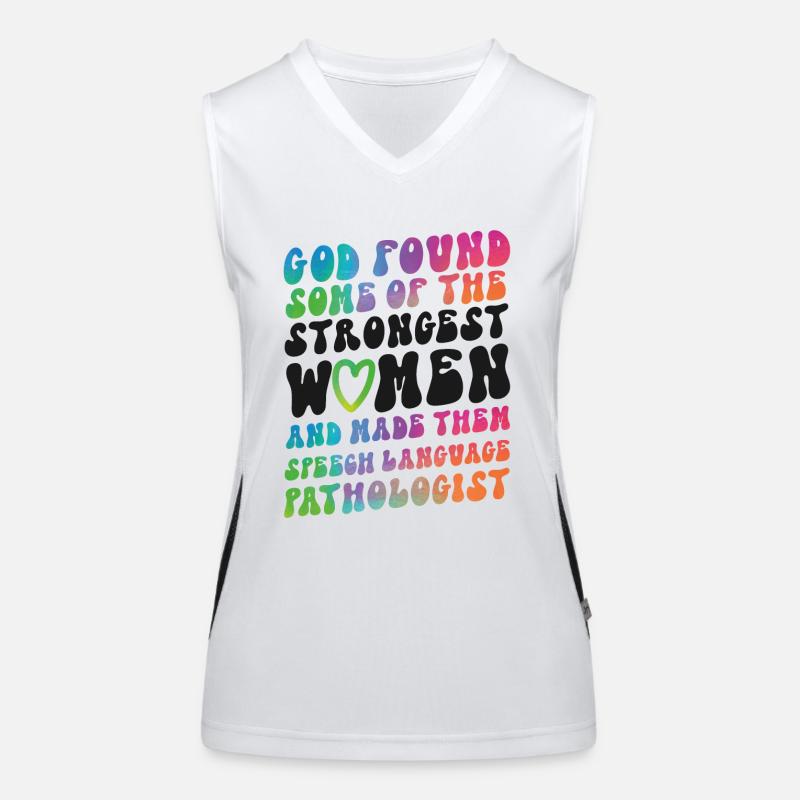 Speech Therapist Therapy Assistant Women's Functional Contrast Tank Top