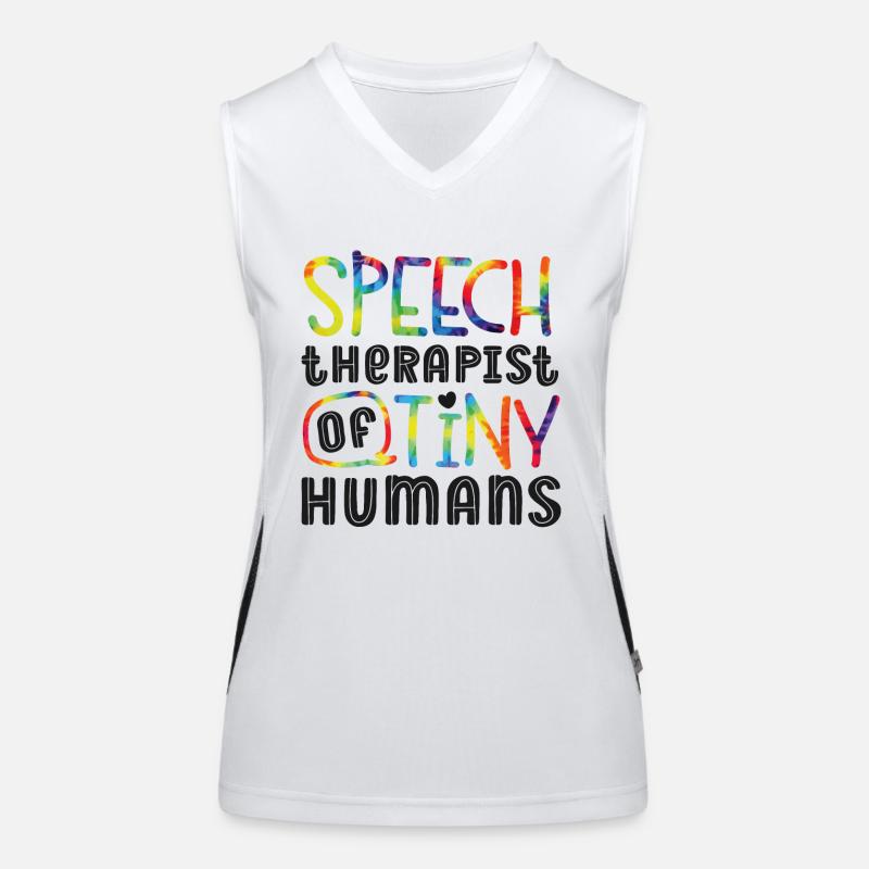 Speech Therapist Therapy Assistant Funktionelles Kontrast-Tank Top für Frauen