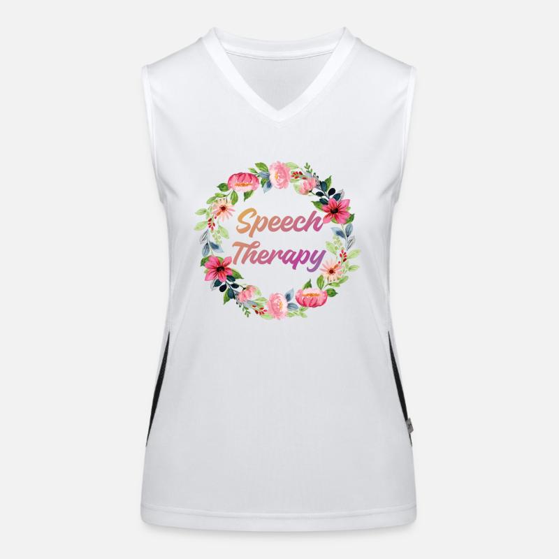 Speech Therapist Therapy Assistant Funktionelles Kontrast-Tank Top für Frauen