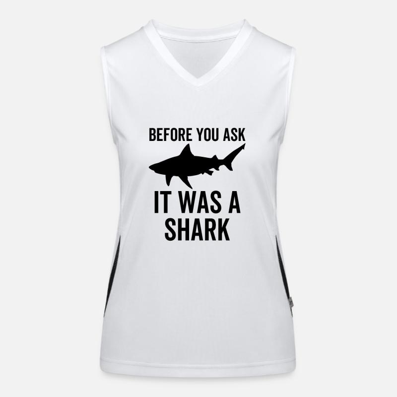 Before You Ask It Was a Shark Women's Functional Contrast Tank Top