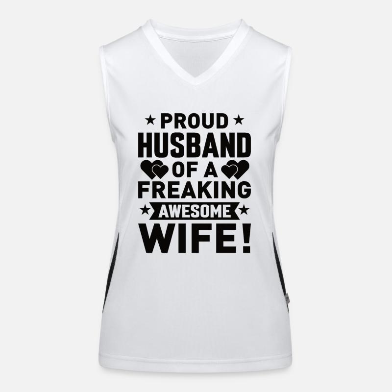 Beste Ehefrau Funktionelles Kontrast-Tank Top für Frauen
