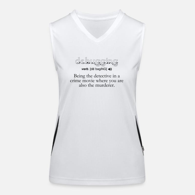 Définition du débogage - Programmeur informatique Débardeur respirant contrasté Femme