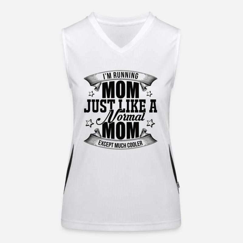 Fière coureuse maman maman jogging maman course maman maman Débardeur respirant contrasté Femme