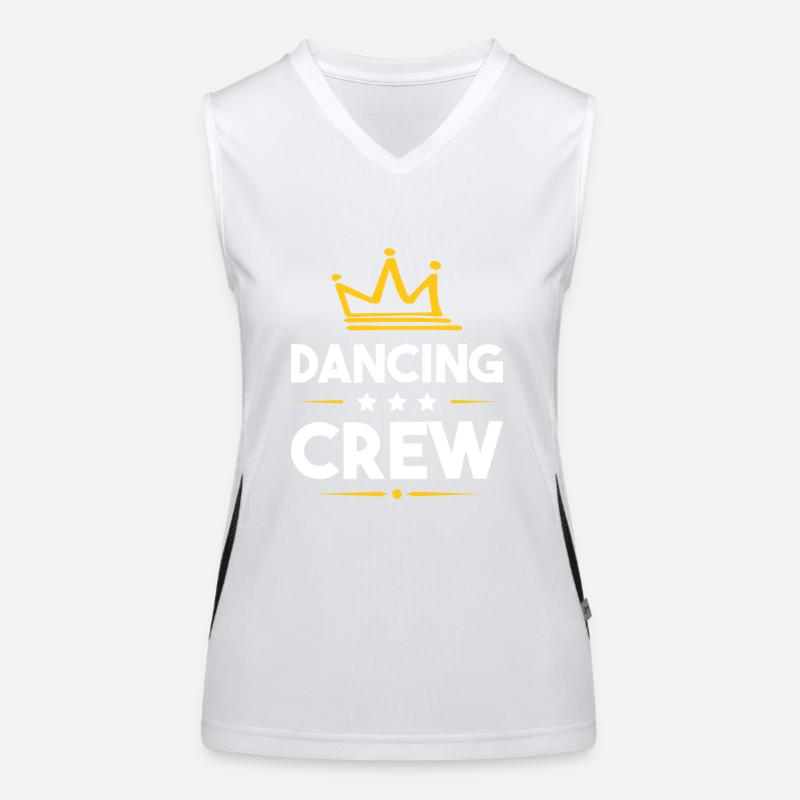 Dancing Crew Funktionelles Kontrast-Tank Top für Frauen
