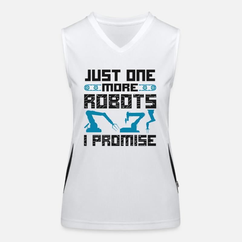Robot Robotics Engineer Vintage Funktionelles Kontrast-Tank Top für Frauen