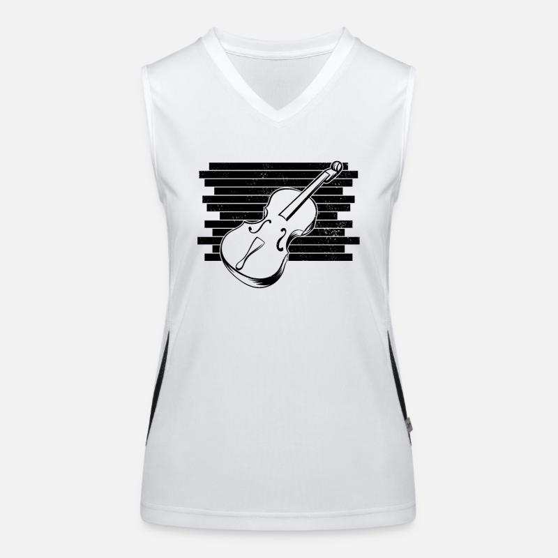 Cello cello player cellist Women's Functional Contrast Tank Top