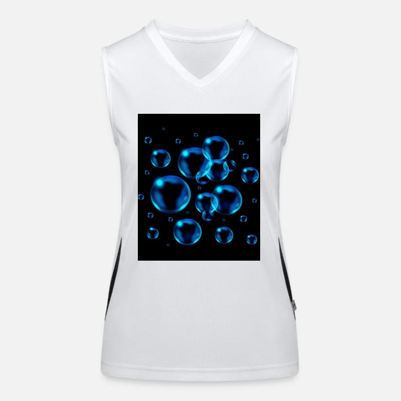 Conception avec des points de pierre Débardeur respirant contrasté Femme