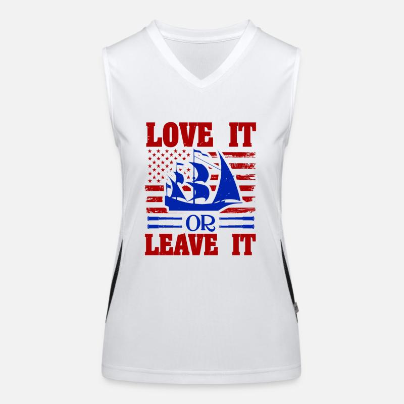LIEBE ES ODER LASS ES Funktionelles Kontrast-Tank Top für Frauen