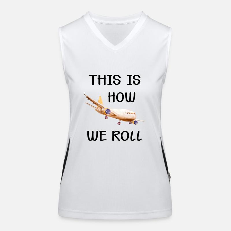 Pilot This Is How We Roll Women's Functional Contrast Tank Top