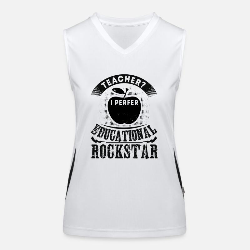 TEACHER I PERFER EDUCATIONAL Women's Functional Contrast Tank Top