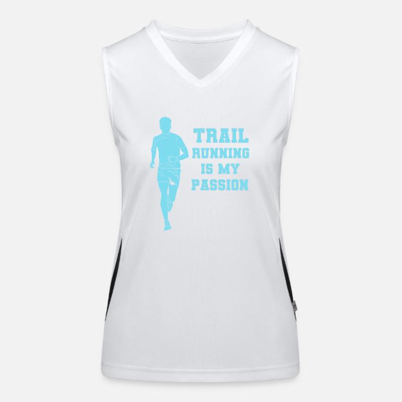 Trail Runner Running Joggen Jogger I Geschenk Funktionelles Kontrast-Tank Top für Frauen