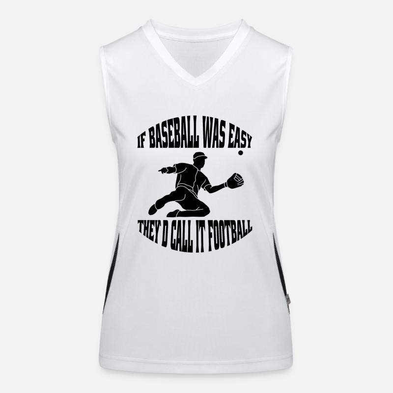 Baseball Joueurs de baseball Équipe de baseball Joueurs de baseball Débardeur respirant contrasté Femme