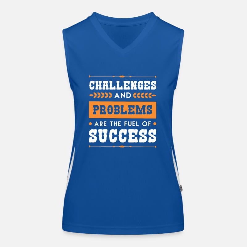 Success Win Problem Women's Functional Contrast Tank Top