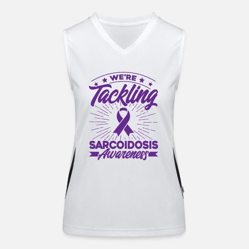 Sarcoïdose à anse violette Support Sarcoïdose Débardeur respirant contrasté Femme