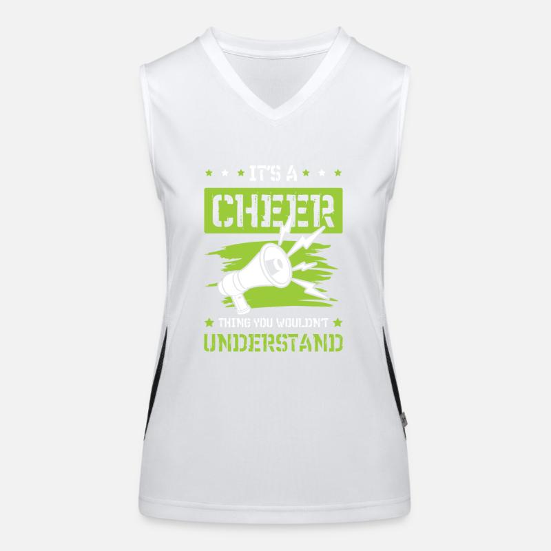 cheerleading cheerleader Funktionelles Kontrast-Tank Top für Frauen