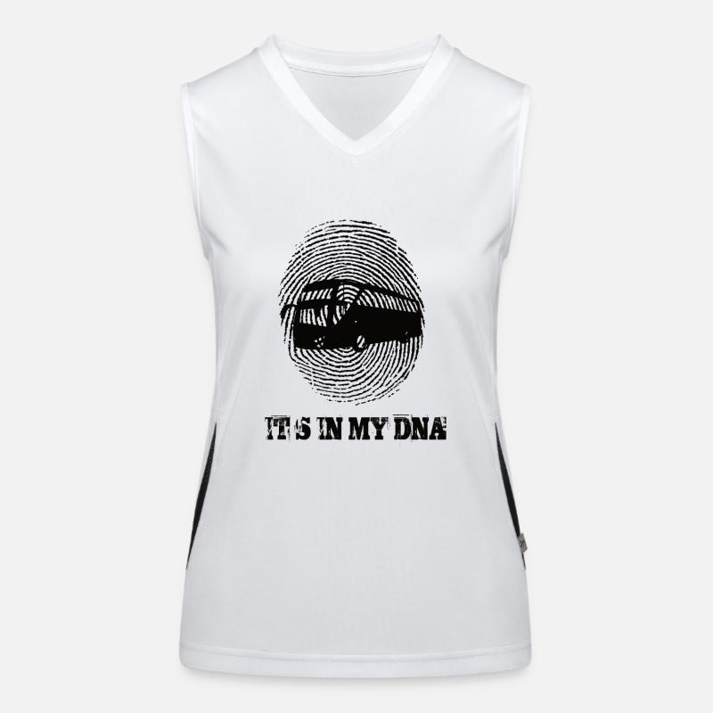 Bus Its In My Dna Funktionelles Kontrast-Tank Top für Frauen
