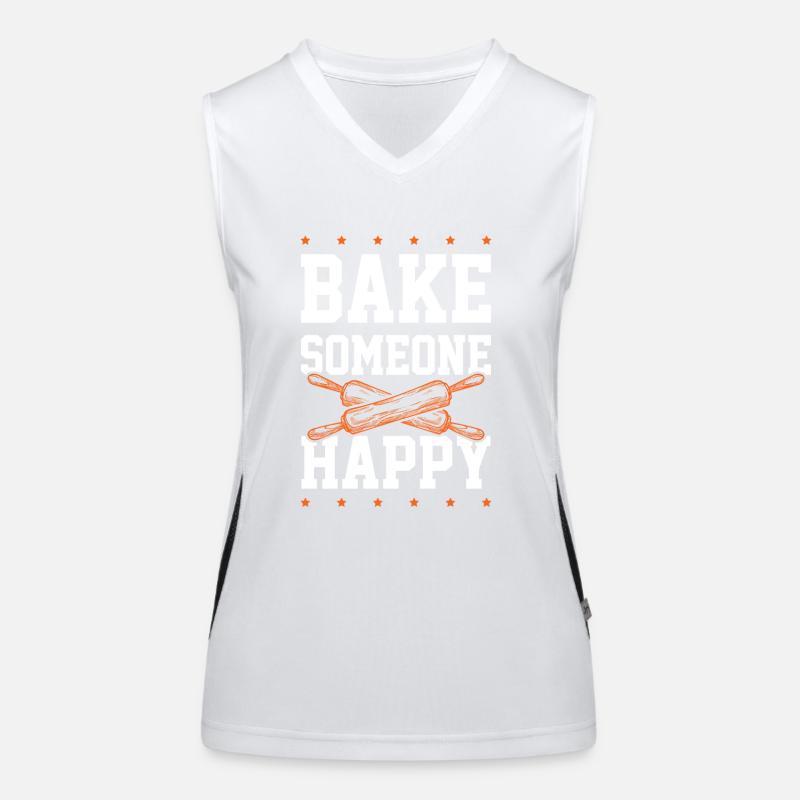 Baking happy Women's Functional Contrast Tank Top