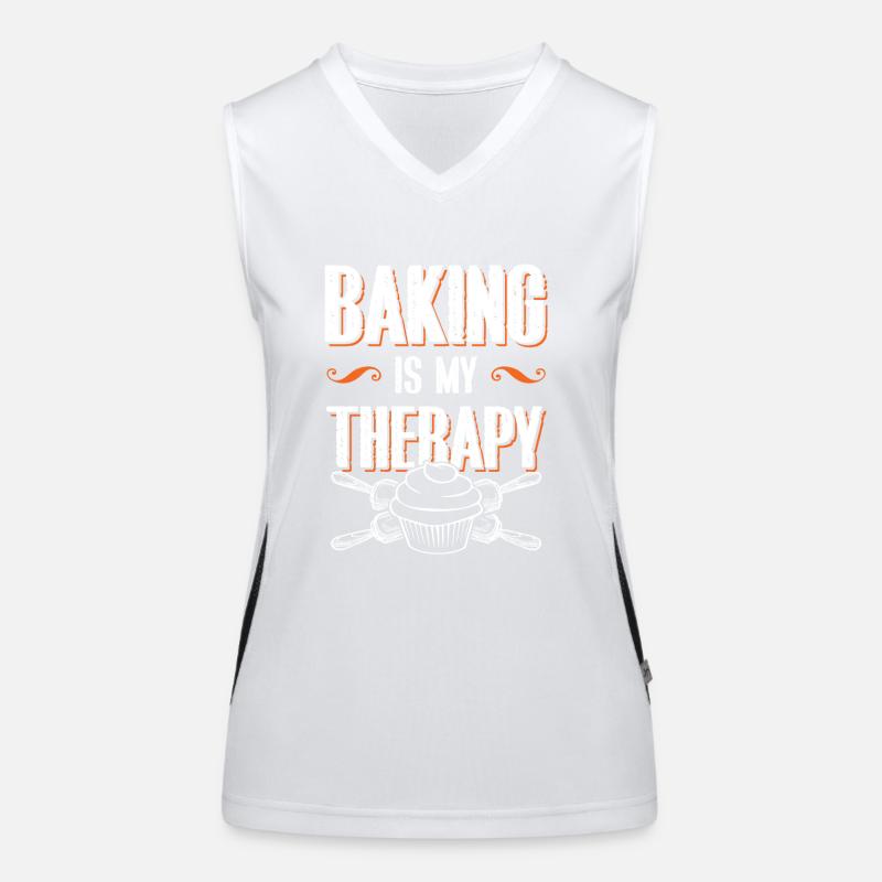therapie backen bäcker Funktionelles Kontrast-Tank Top für Frauen