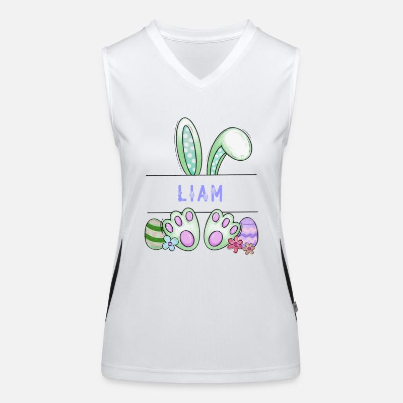 Lapin de Pâques, lapin, mignon - Liam Débardeur respirant contrasté Femme