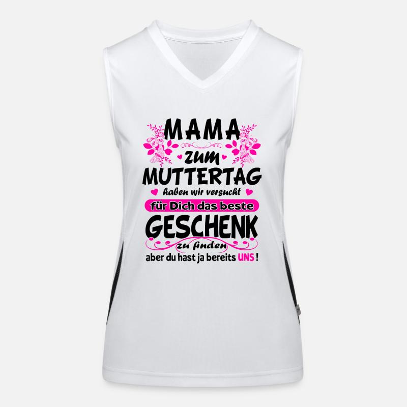 Glückwünsche zum Muttertag - Muttertagsgeschenk Funktionelles Kontrast-Tank Top für Frauen
