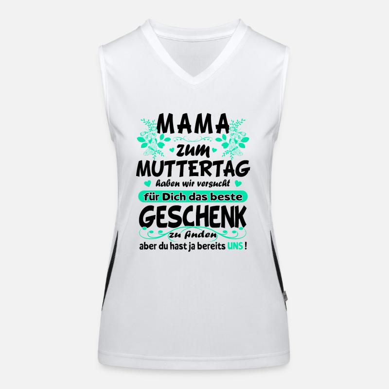Glückwünsche zum Muttertag - Muttertagsgeschenk Funktionelles Kontrast-Tank Top für Frauen