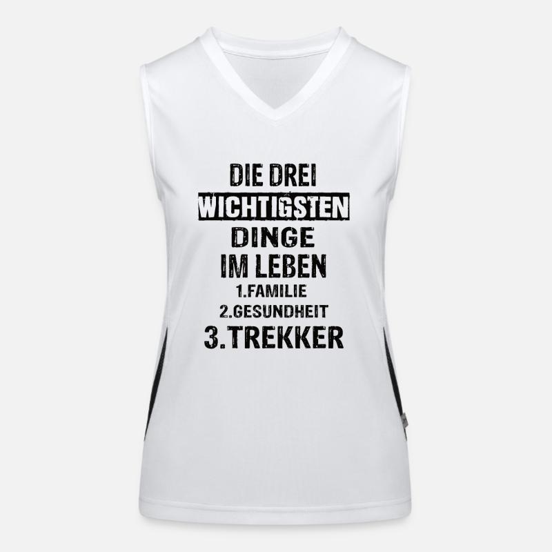 Landwirt Funktionelles Kontrast-Tank Top für Frauen