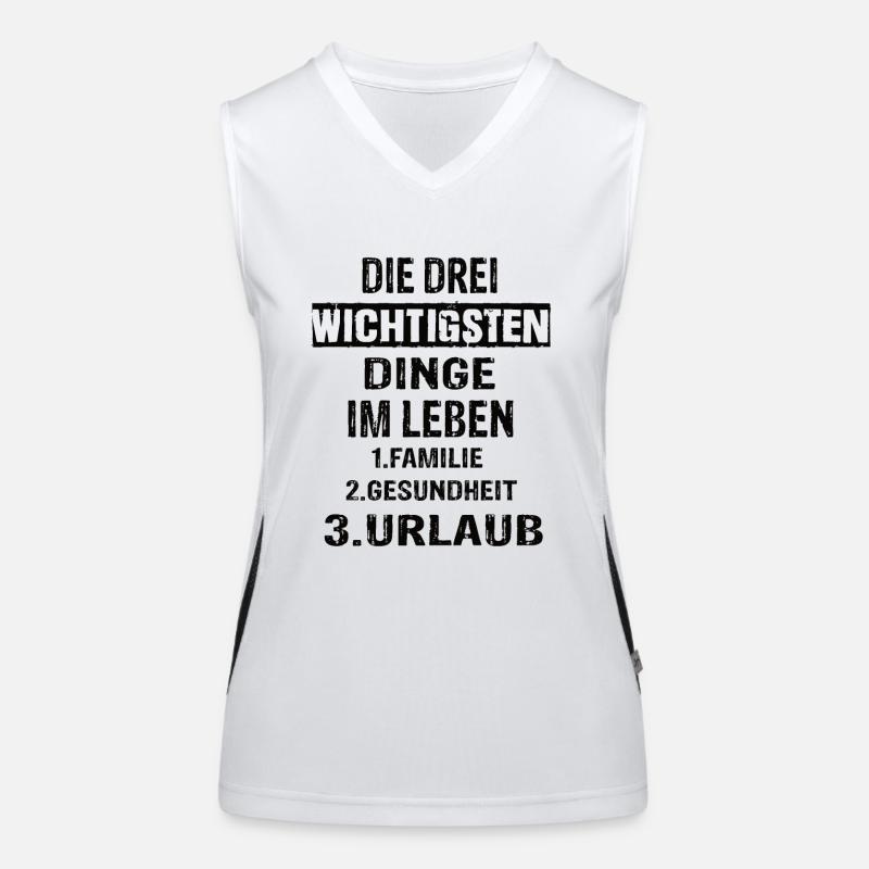 Urlaub Funktionelles Kontrast-Tank Top für Frauen